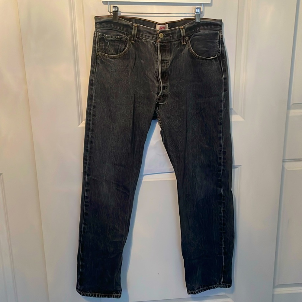 Levi’s Men’s Black 501 Buttonfly 36x34